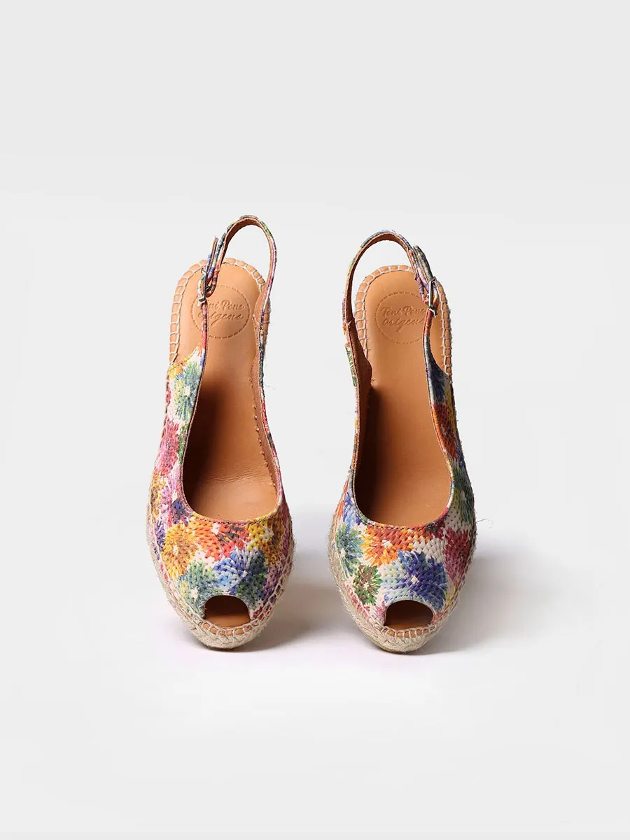 Alpargata de cuña estilo peep toe | CAROL-DM - Image 3