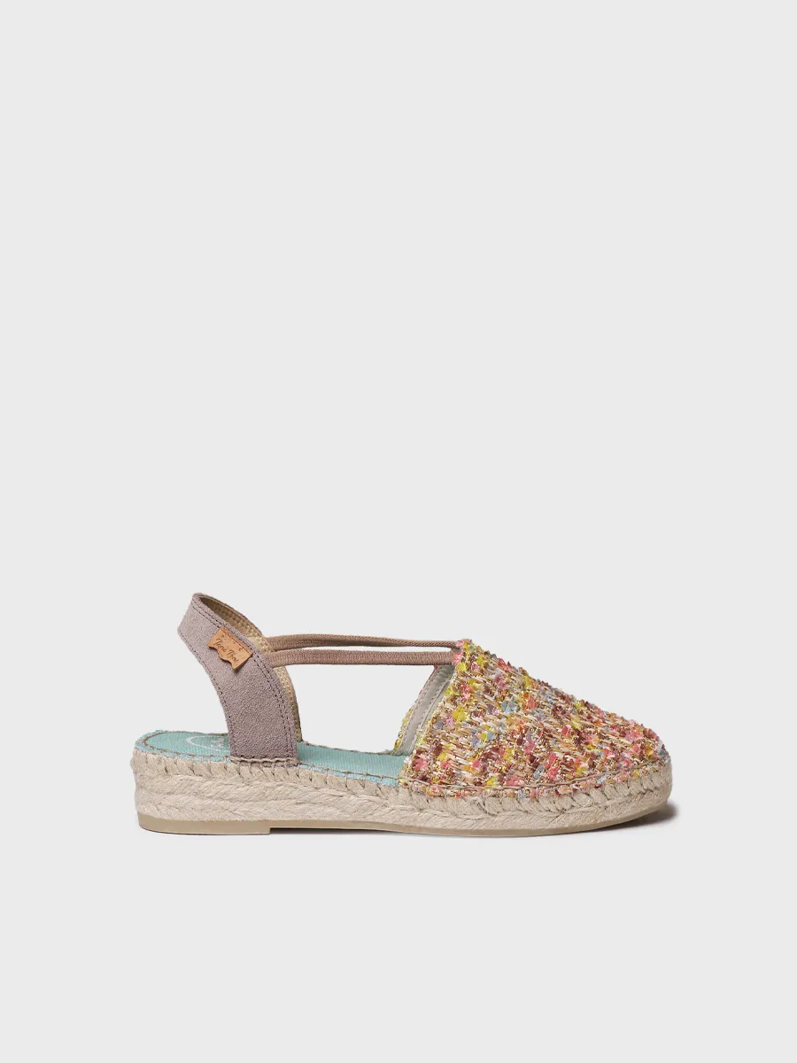 Alpargatas multicolor con elásticos laterales | ELSA-CO