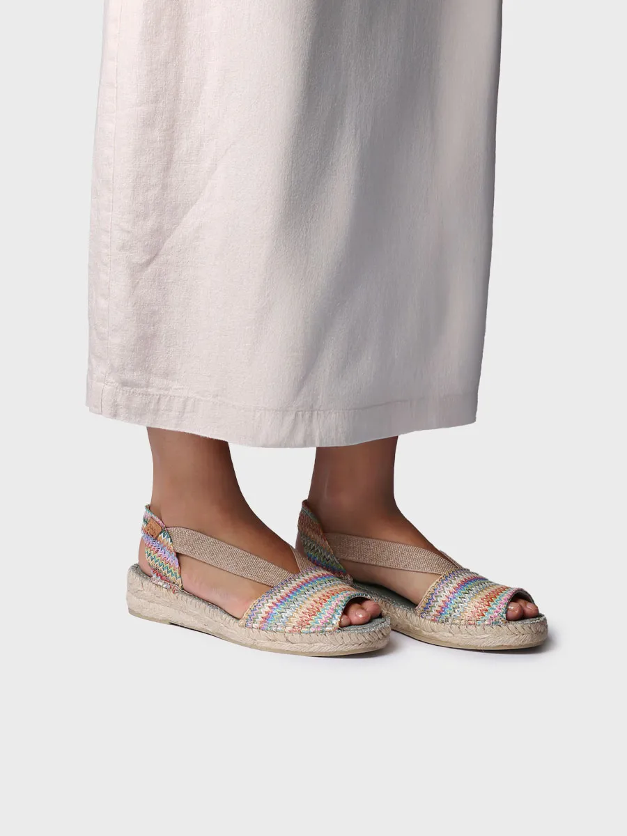 Alpargatas de mujer en rafia multicolor | ESTEL-MH - Image 4