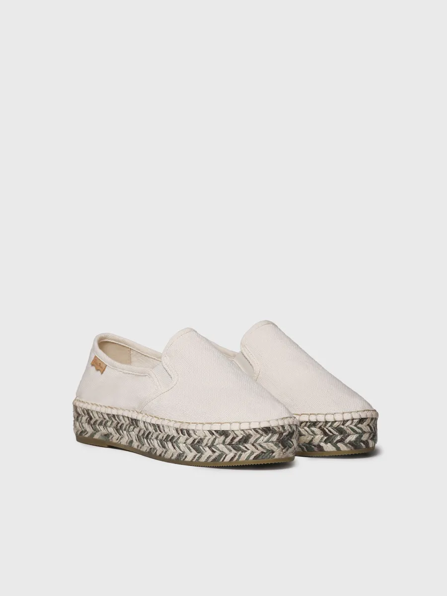 Alpargatas de mujer con detalle multicolor en yute | FIORELLA - Image 2