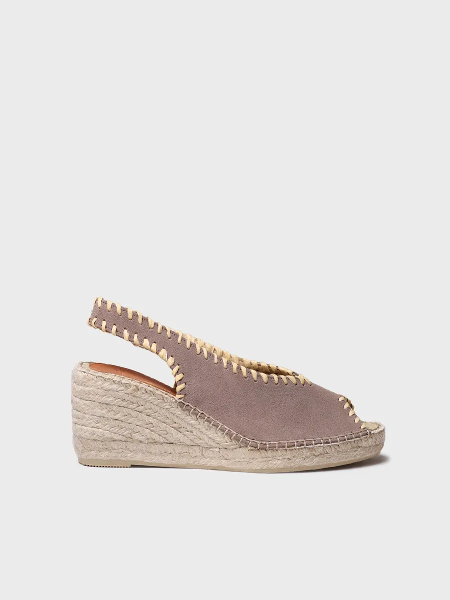 Alpargata de cuña estilo peep toe | LAILA-SD