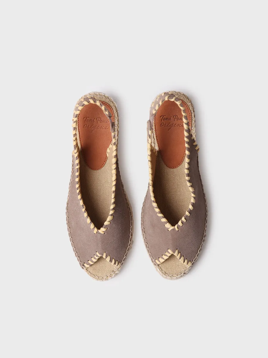 Alpargata de cuña estilo peep toe | LAILA-SD - Image 3