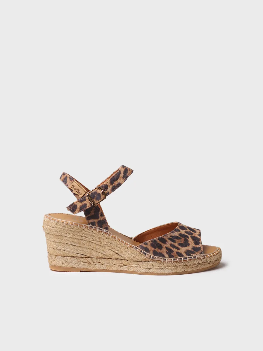 Alpargata de cuña para mujer en piel | SIA-P - Image 2