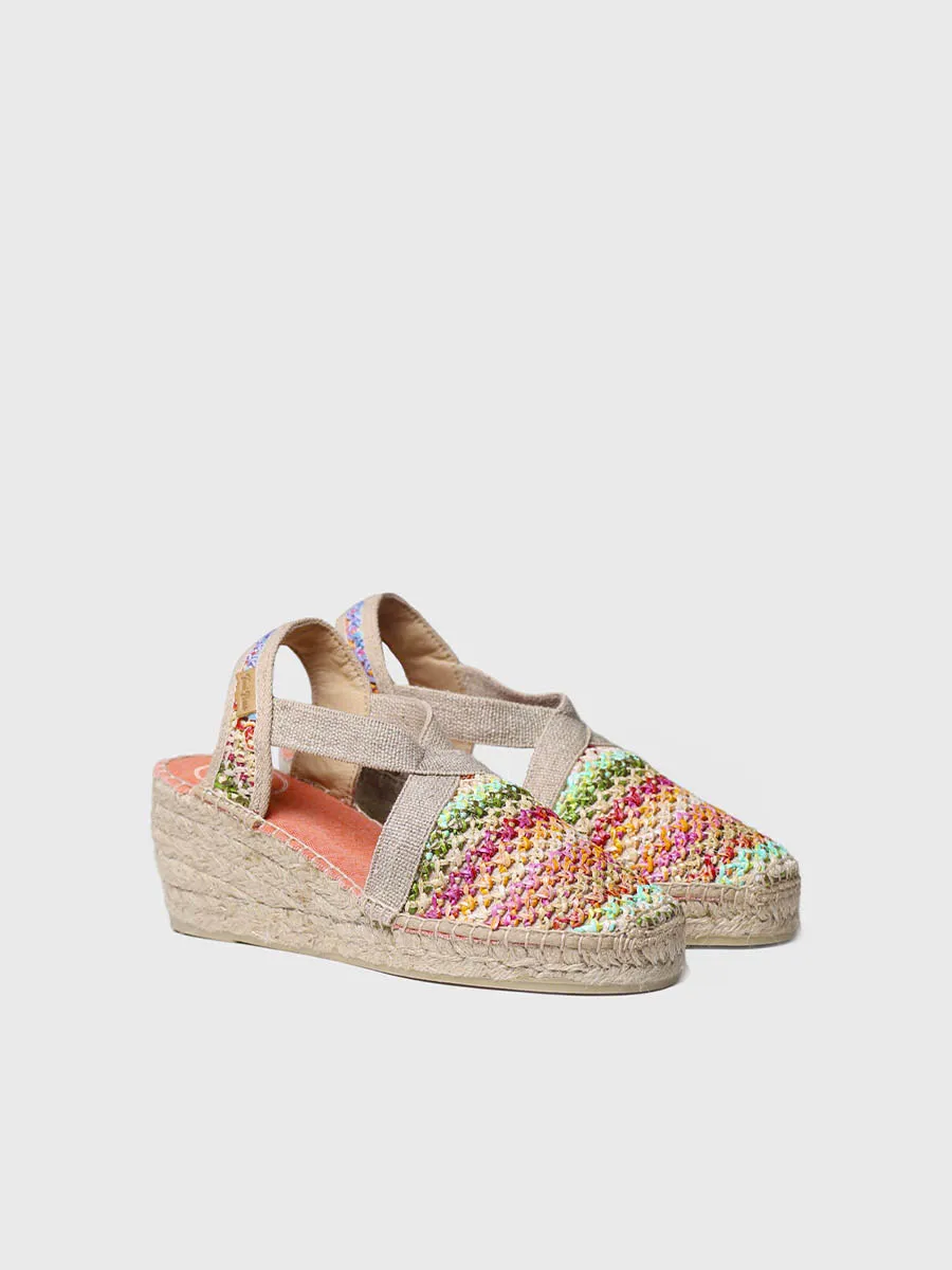 Alpargata vegana en rafia multicolor | TERRA-NZ - Image 3