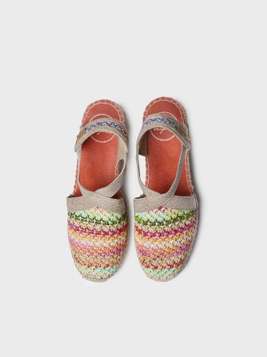 Alpargata vegana en rafia multicolor | TERRA-NZ - Image 4