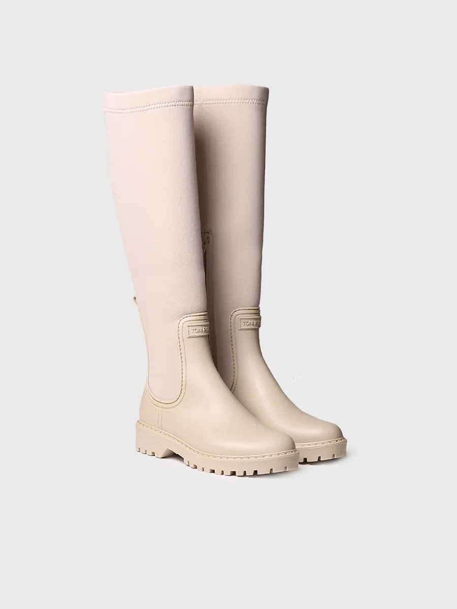 Bota alta de agua para mujer en goma y licra | CARDIFF - Image 2
