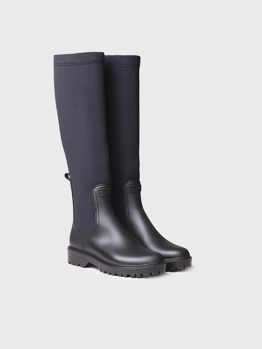 Bota alta de agua para mujer en goma y licra | CARDIFF - Image 2