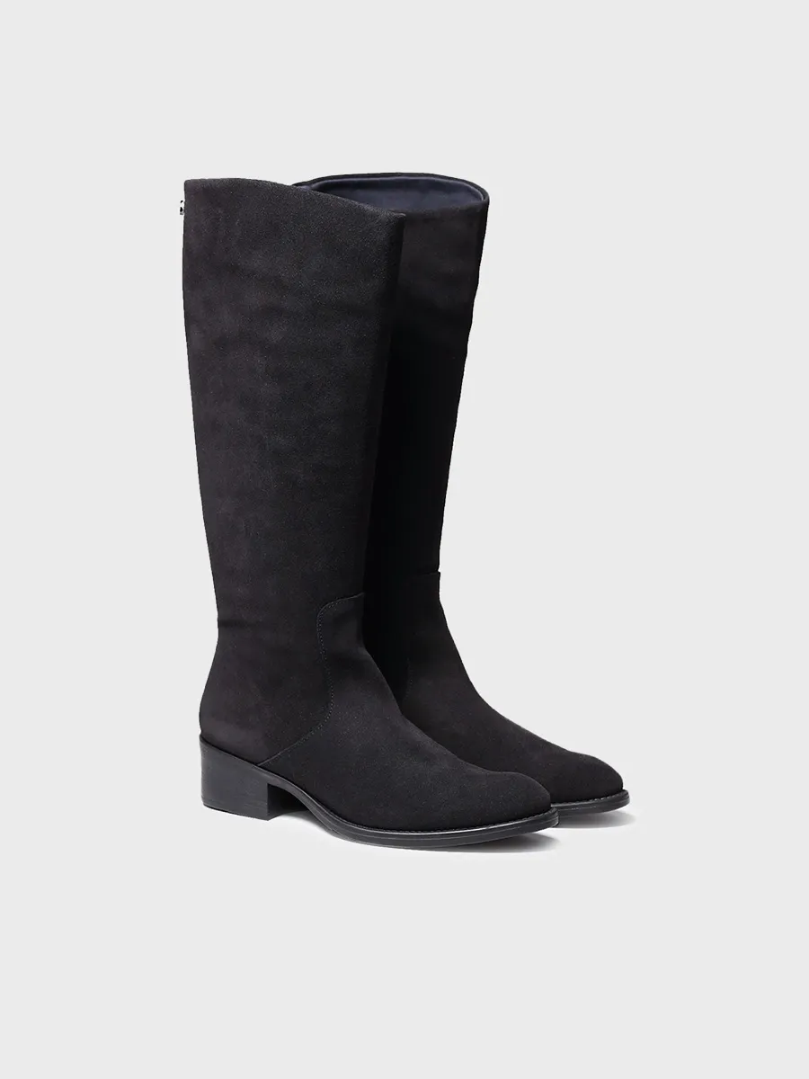 Bota alta para mujer en serraje | TIROL-SY - Image 2
