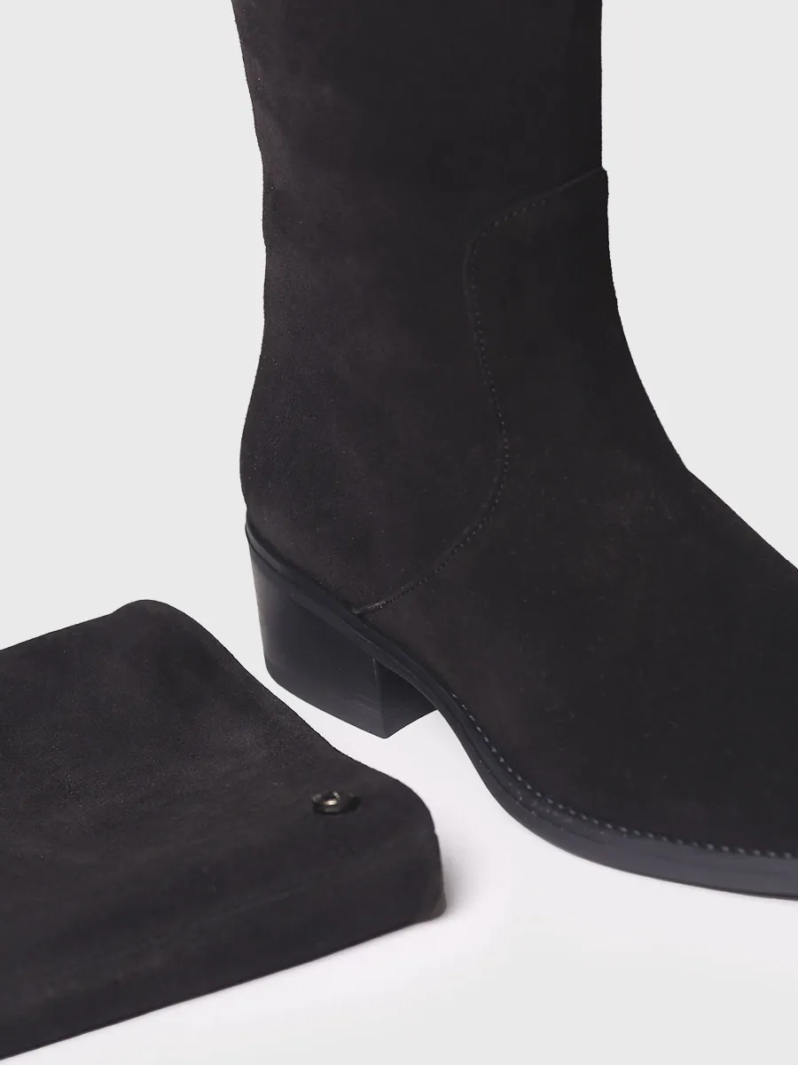 Bota alta para mujer en serraje | TIROL-SY - Image 3