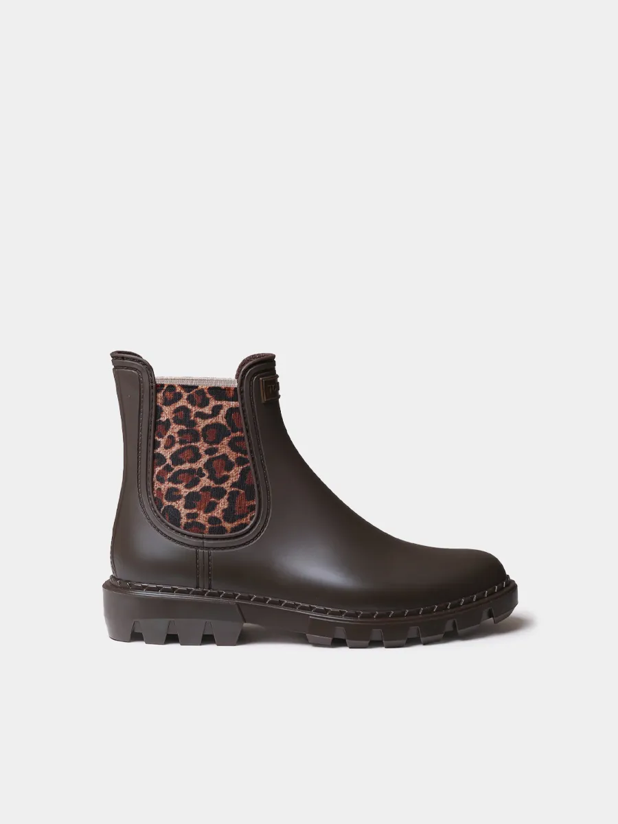 Botines de agua para mujer con elásticos en animal print  | CLAYTON - Image 2