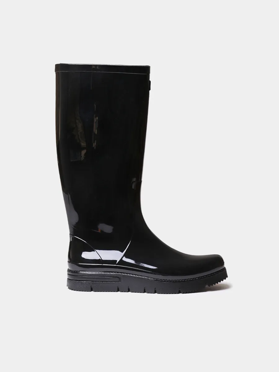 Bota de agua para mujer en goma con acabado brillante | CLERMONT - Image 2