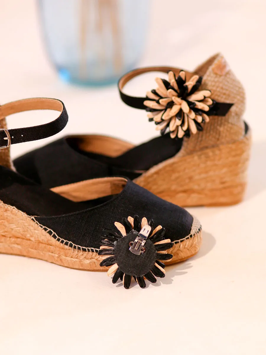 Broche de rafia en forma de flor | FLOR-R - Image 2