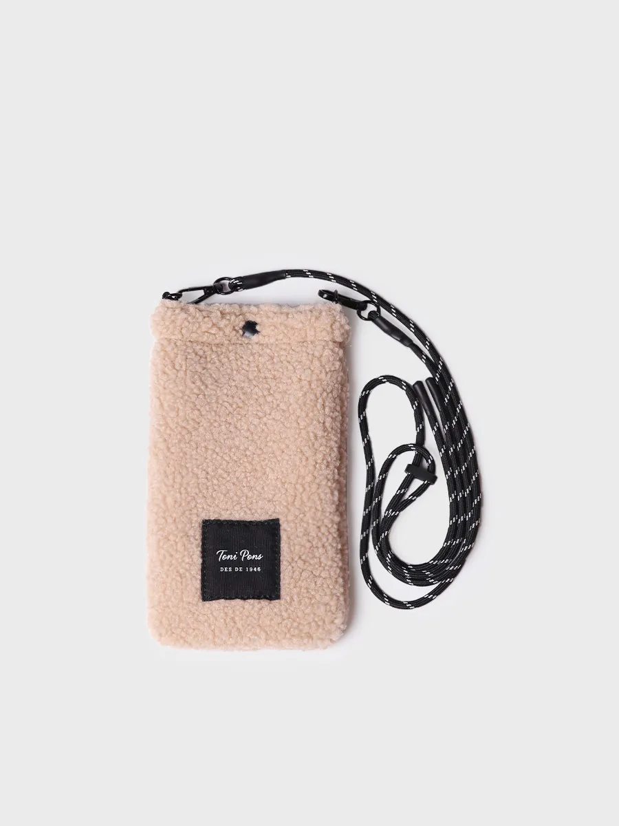 Bolso para el móvil en material tipo borrego | GABIN - Image 3