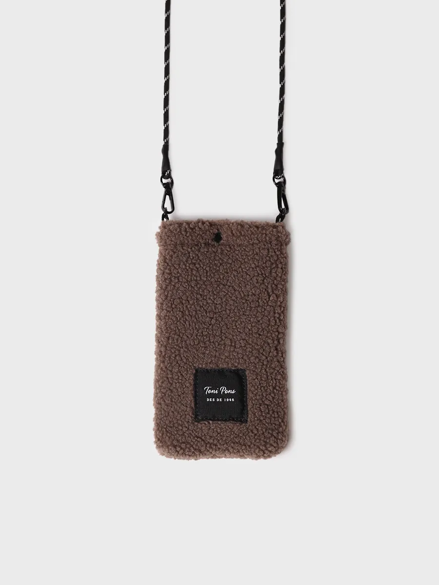 Bolso para el móvil en material tipo borrego | GABIN - Image 2