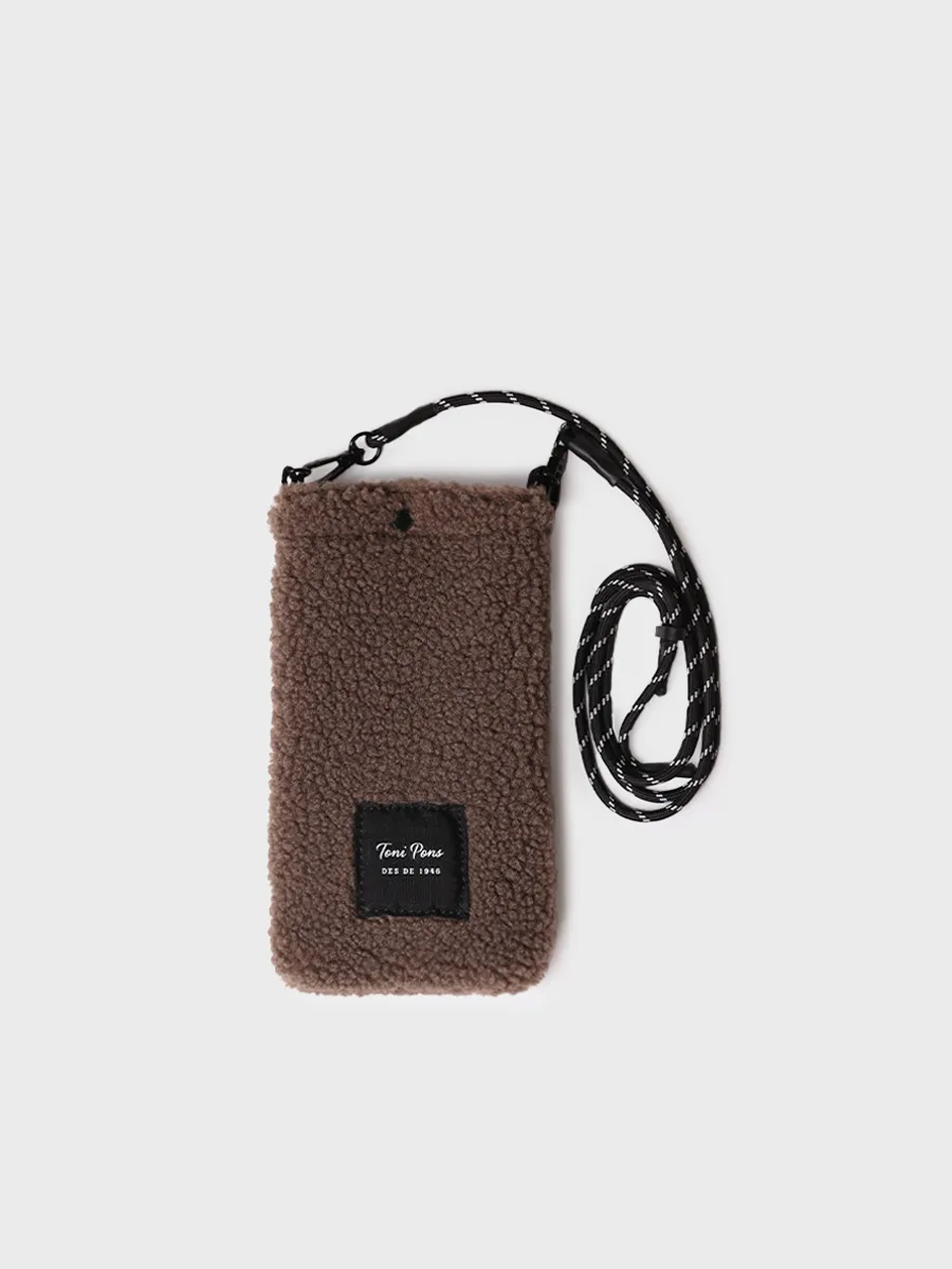 Bolso para el móvil en material tipo borrego | GABIN - Image 3
