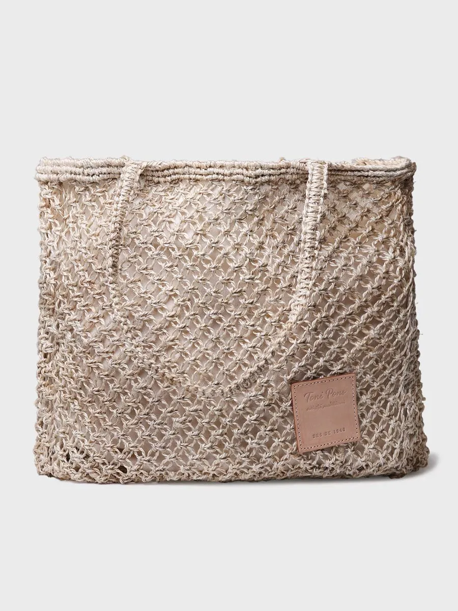 Bolso shopper de mujer en trenza de yute | GANGES - Image 2