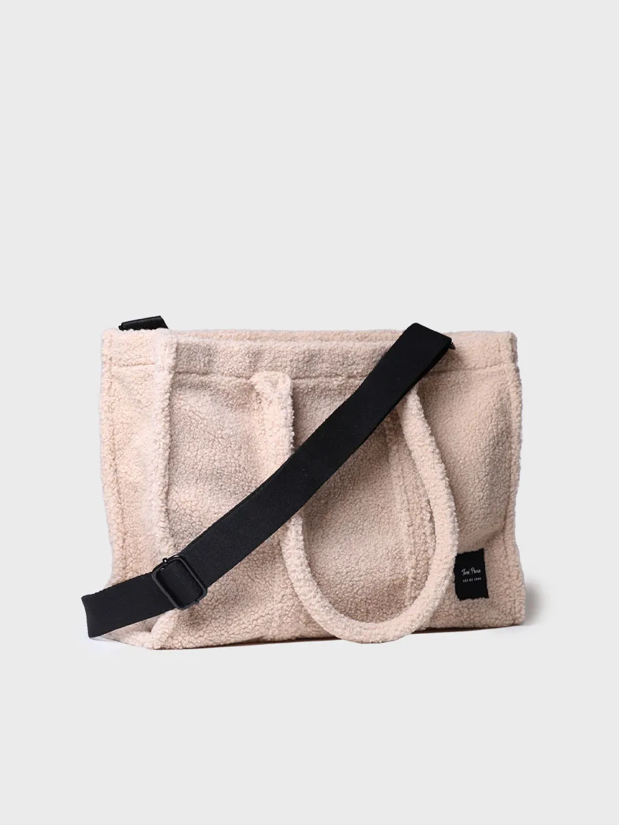 Bolso shopper de mujer tipo borrego | GWEN - Image 3