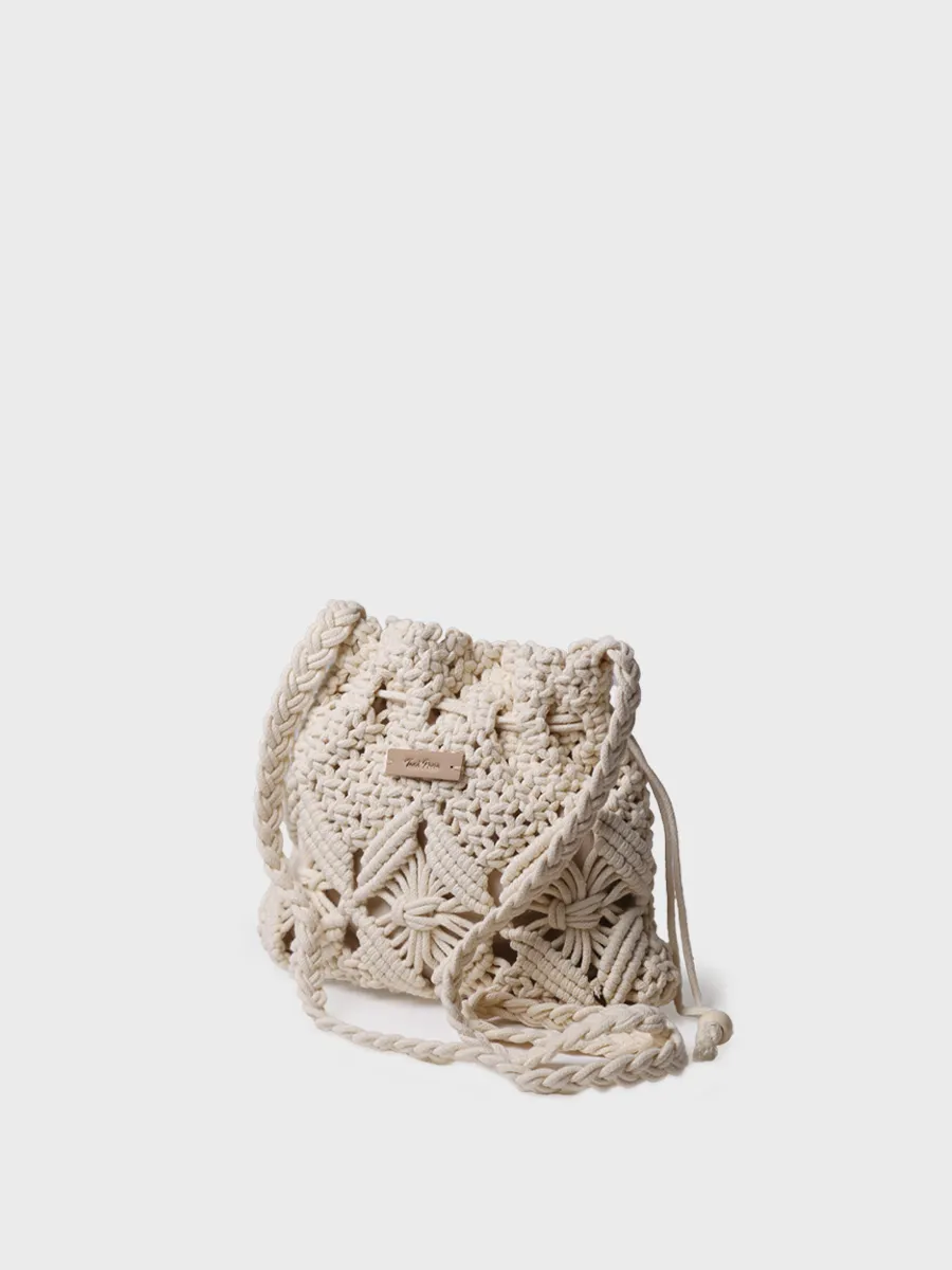 Bolso tipo bombonera en macramé | MIREIA - Image 2
