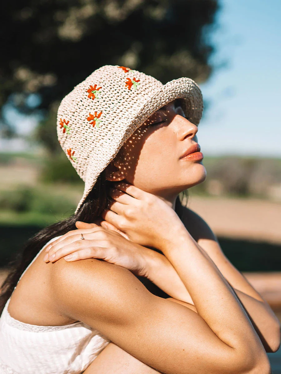 Sombrero bucket con bordado floral | SIRA - Image 4