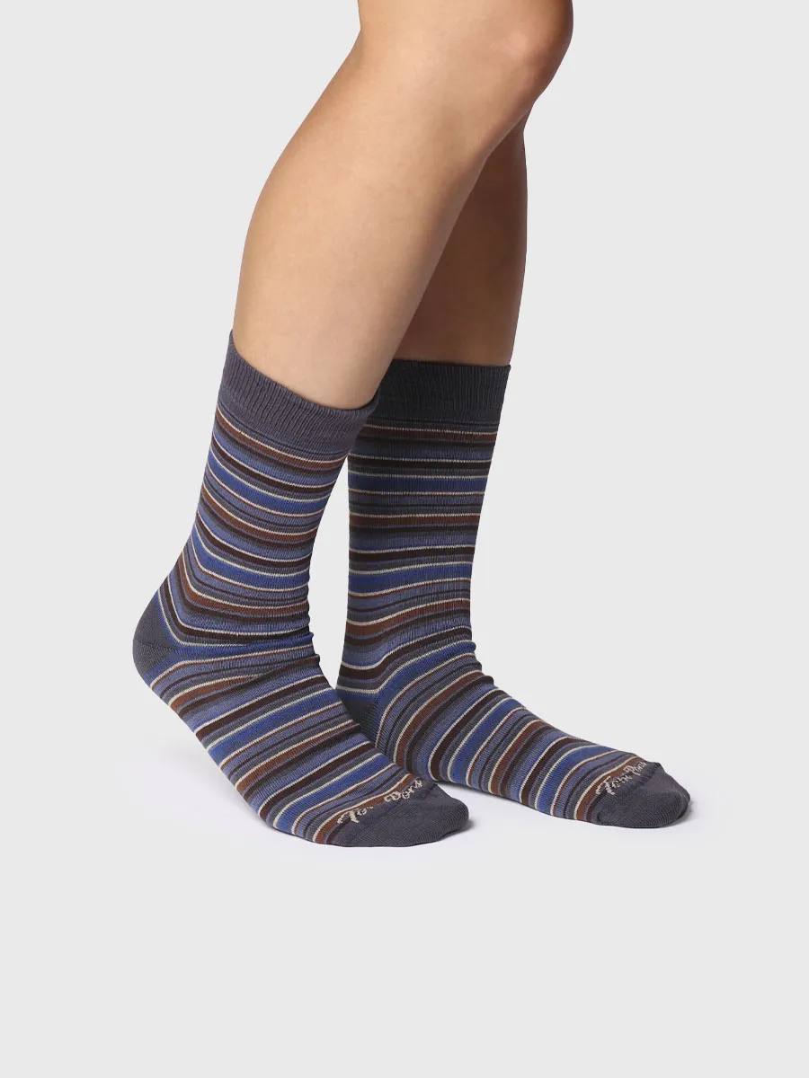 Calcetines unisex en algodón a rayas | QUEL-BR - Image 3
