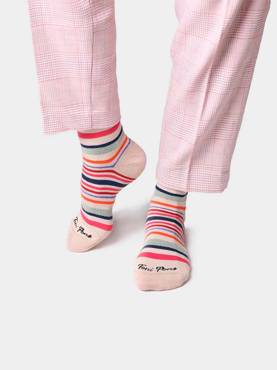 Calcetines unisex en algodón a rayas | QUEL-BR - Image 3