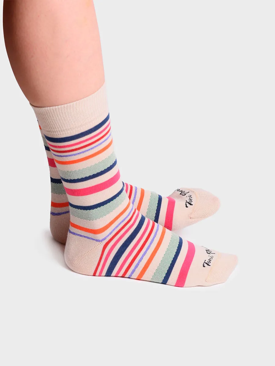 Calcetines unisex en algodón a rayas | QUEL-BR - Image 4