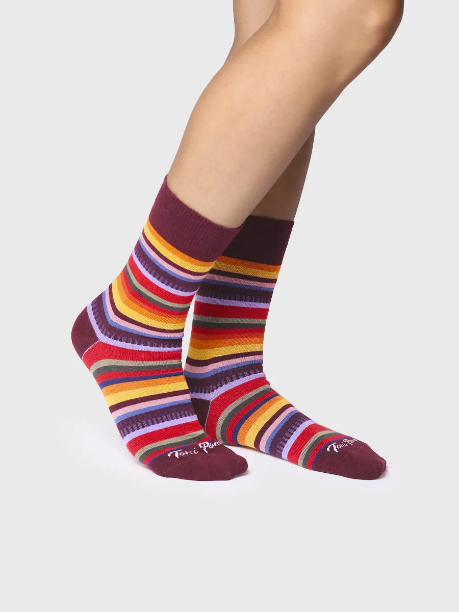 Calcetines unisex en algodón a rayas | QUEL-BR - Image 3