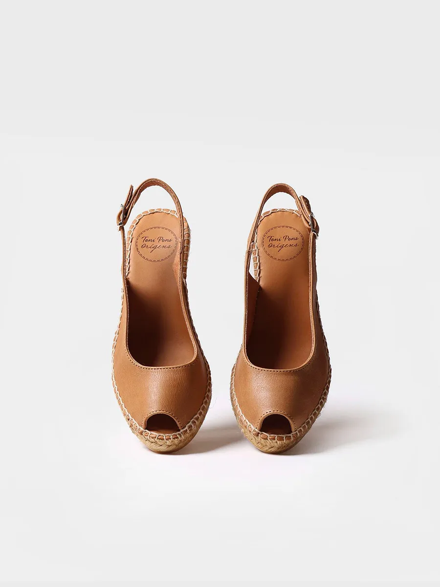 Alpargata de cuña estilo peep toe  | CROACIA - Image 3
