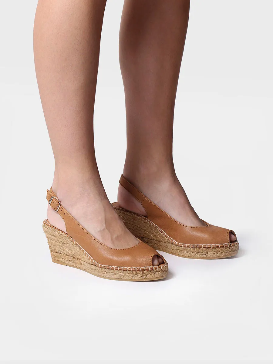 Alpargata de cuña estilo peep toe  | CROACIA - Image 4
