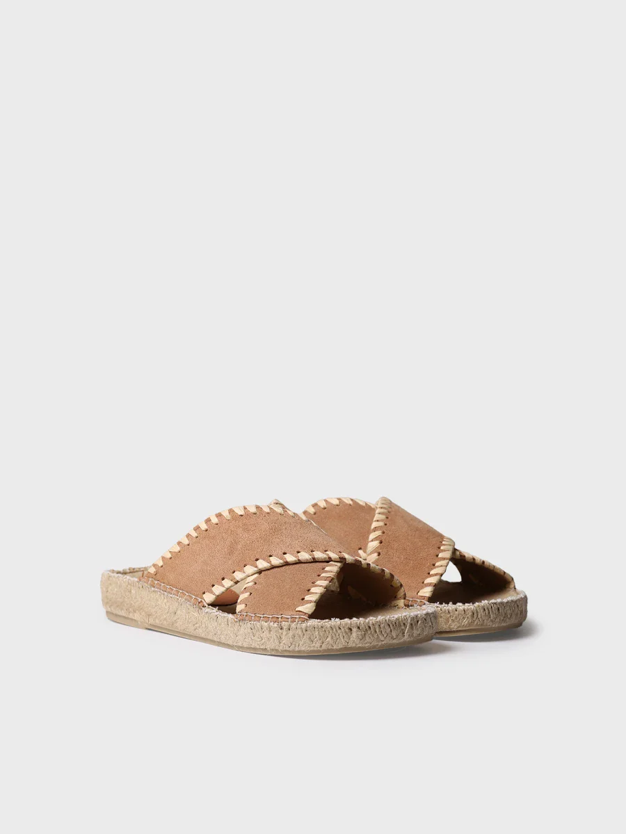 Sandalias planas tipo BIO de mujer en serraje| BALI-SD - Image 3