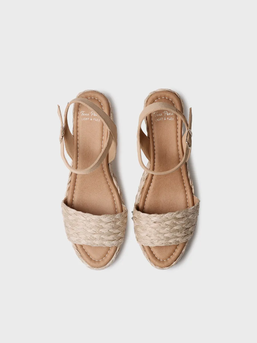 Sandalias de cuña de mujer en yute trenzado | CALMA - Image 3