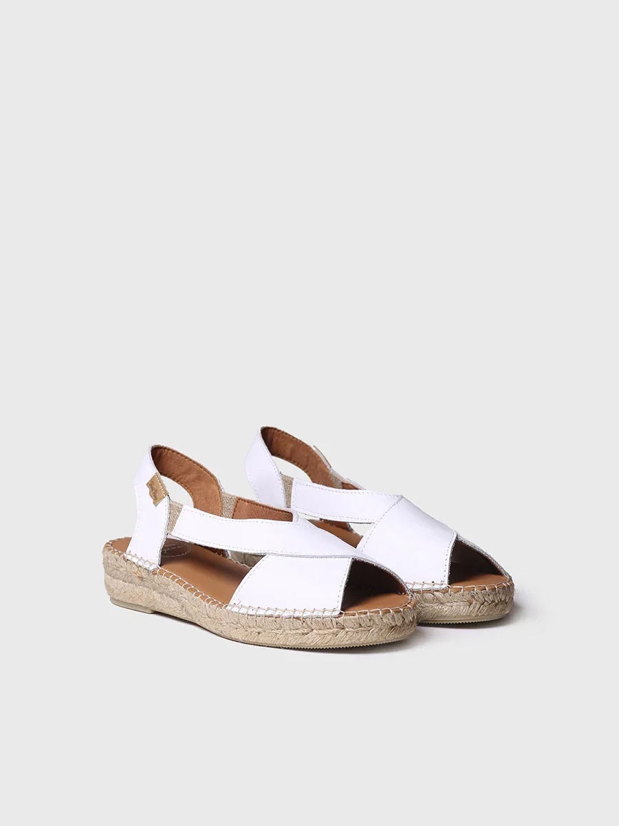 Sandalias de mujer en piel con tiras cruzadas | ELDA-P - Image 2