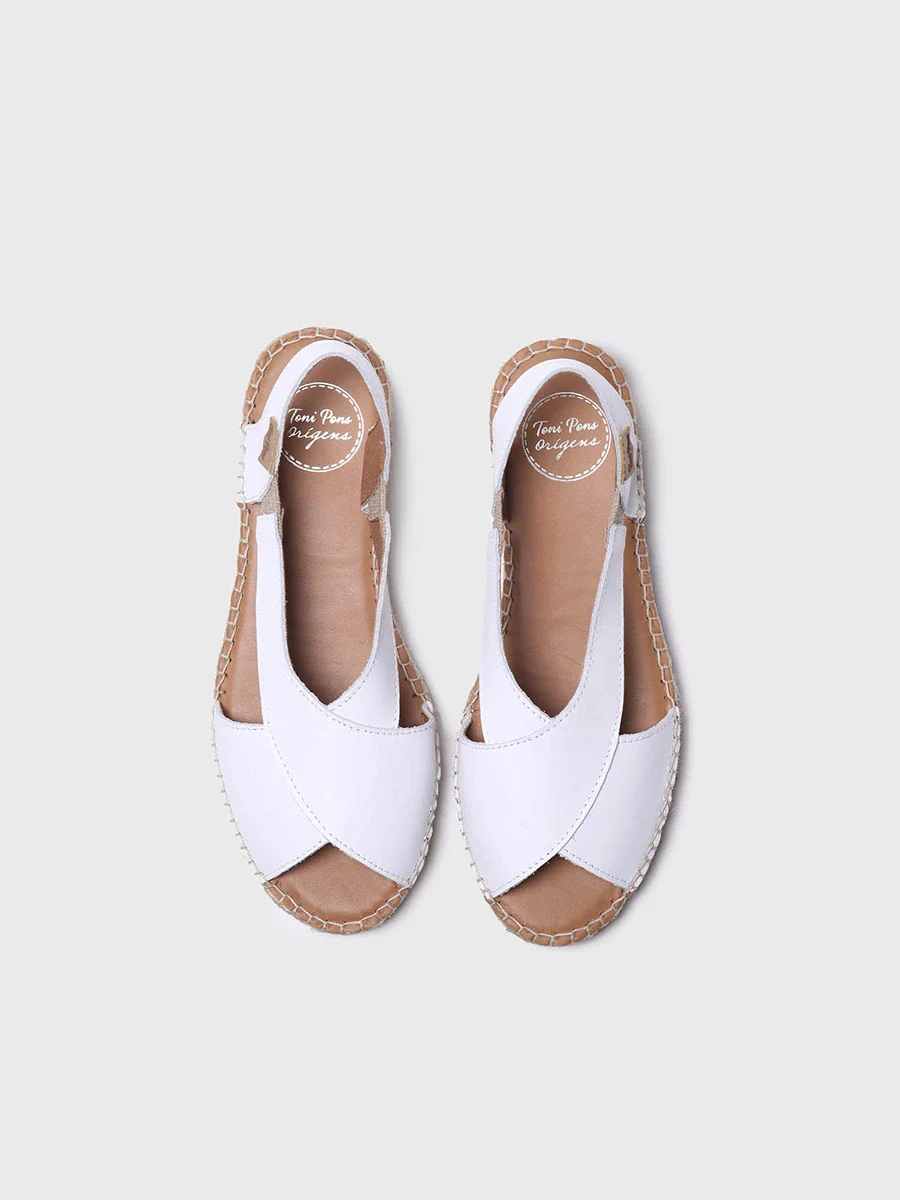 Sandalias de mujer en piel con tiras cruzadas | ELDA-P - Image 3