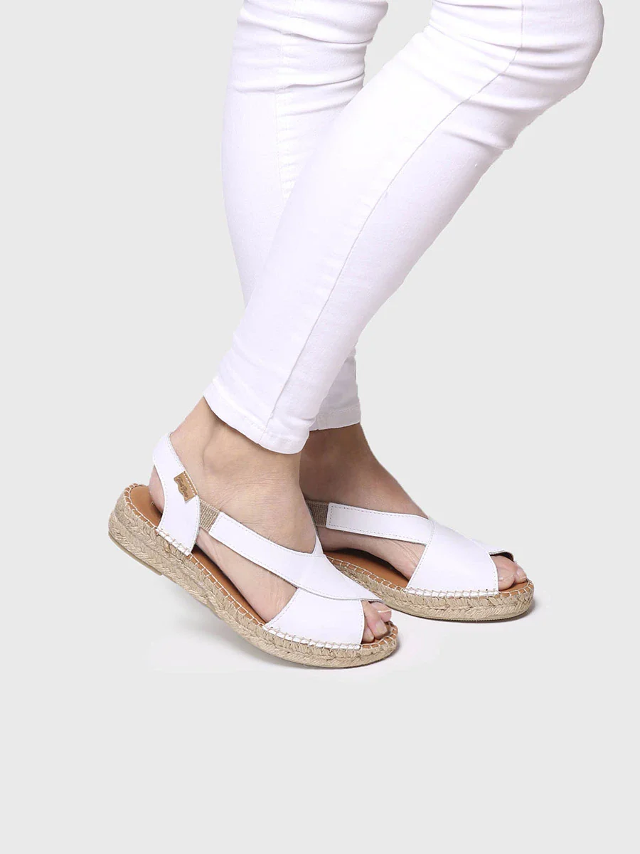 Sandalias de mujer en piel con tiras cruzadas | ELDA-P - Image 4