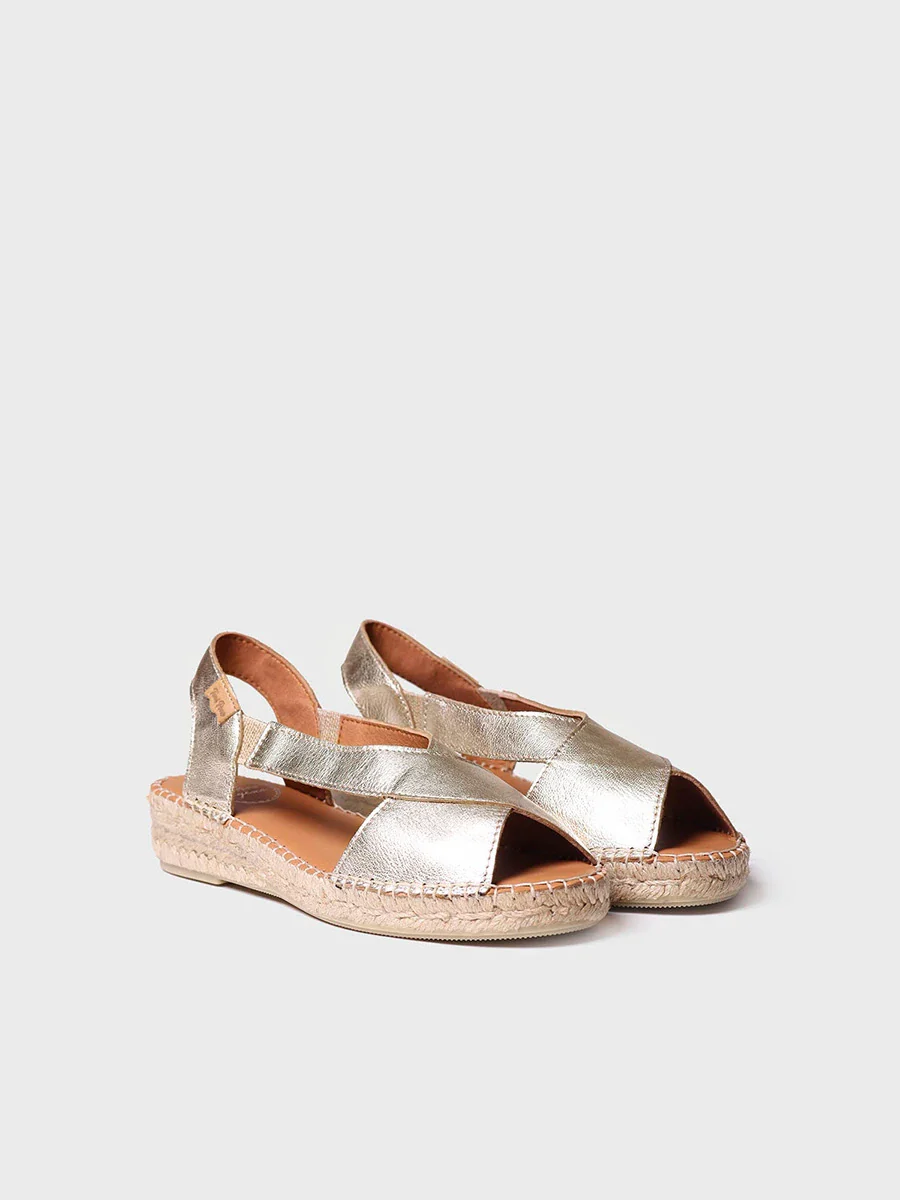 Sandalias de mujer en piel con tiras cruzadas | ELDA-P - Image 2