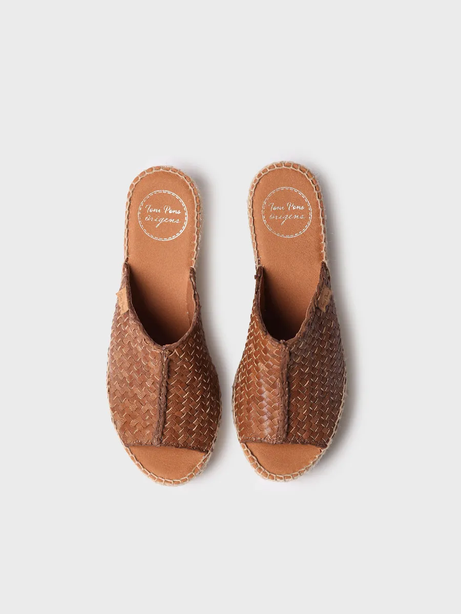 Alpargata de cuña estilo peep toe | ISOLDA - Image 4