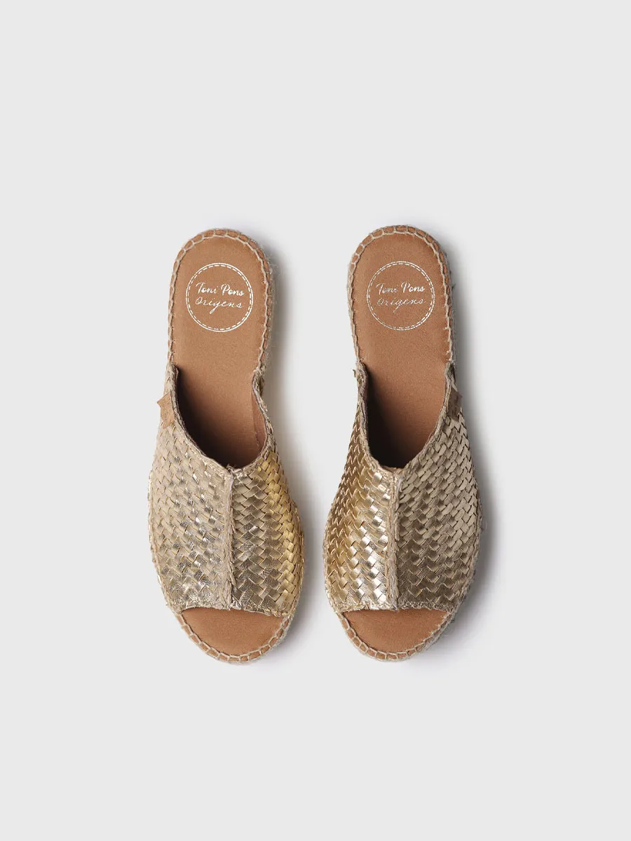Alpargata de cuña estilo peep toe | ISOLDA - Image 3