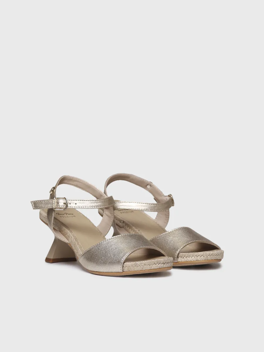 Sandalia de mujer de tacón en piel | OPAL - Image 2