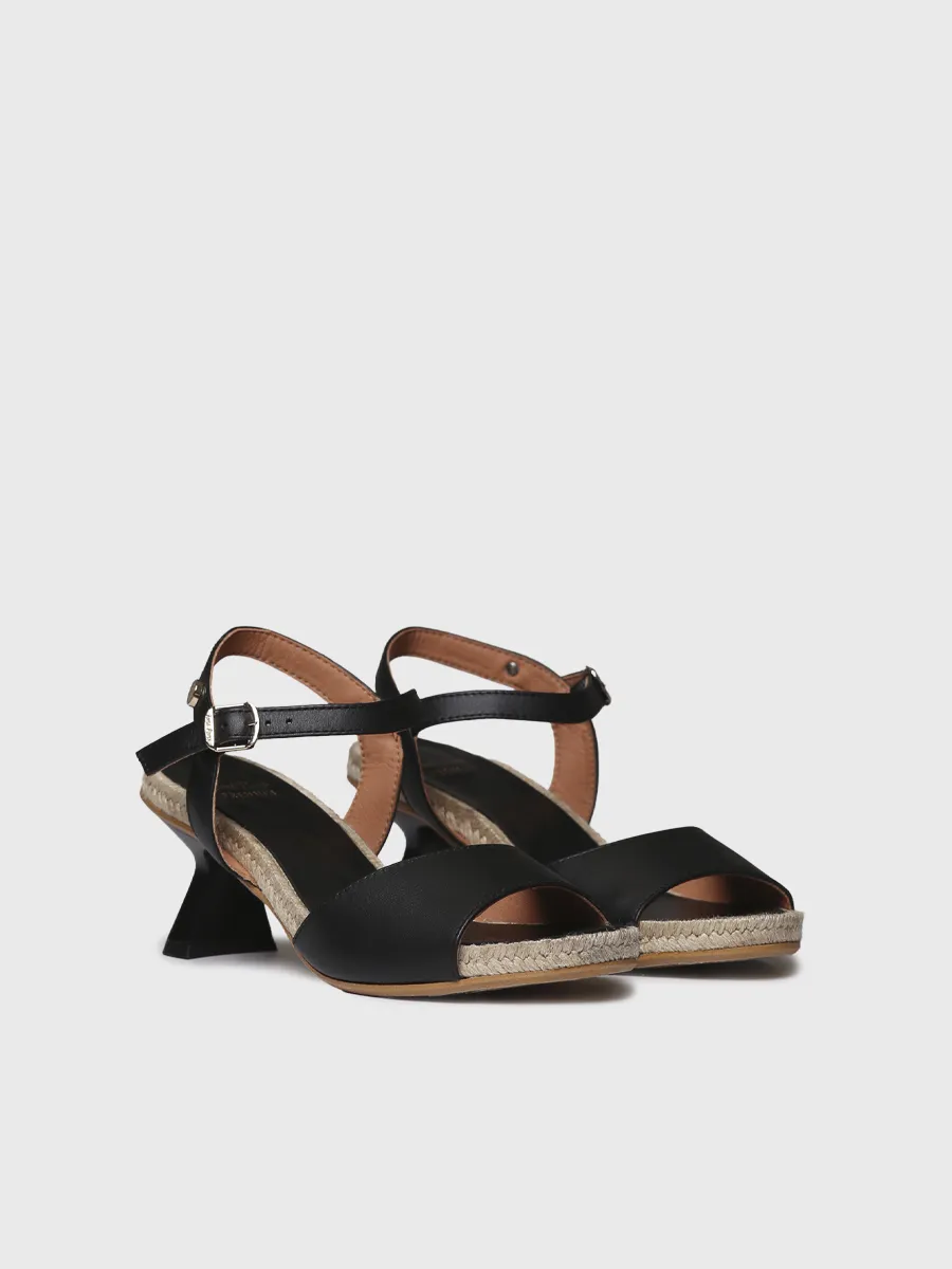 Sandalia de mujer de tacón en piel | OPAL - Image 2