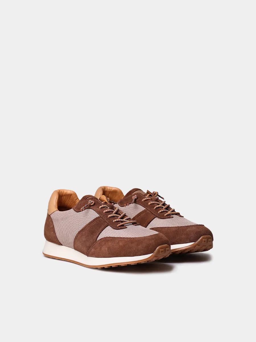 Deportivas con cordones elásticos para hombre en serraje  | DARO - Image 3