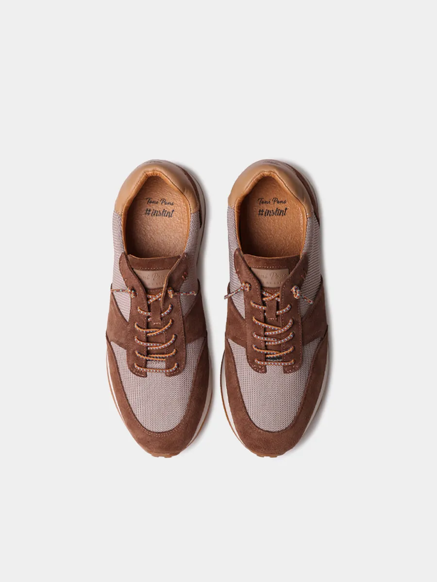 Deportivas con cordones elásticos para hombre en serraje  | DARO - Image 4