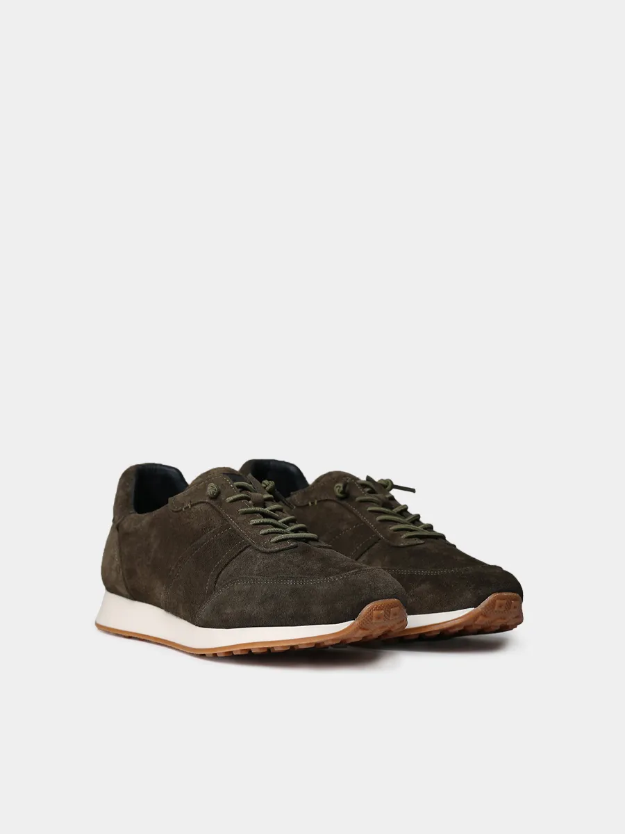 Deportivas con cordones elásticos en serraje para hombre  | DORIAN - Image 3