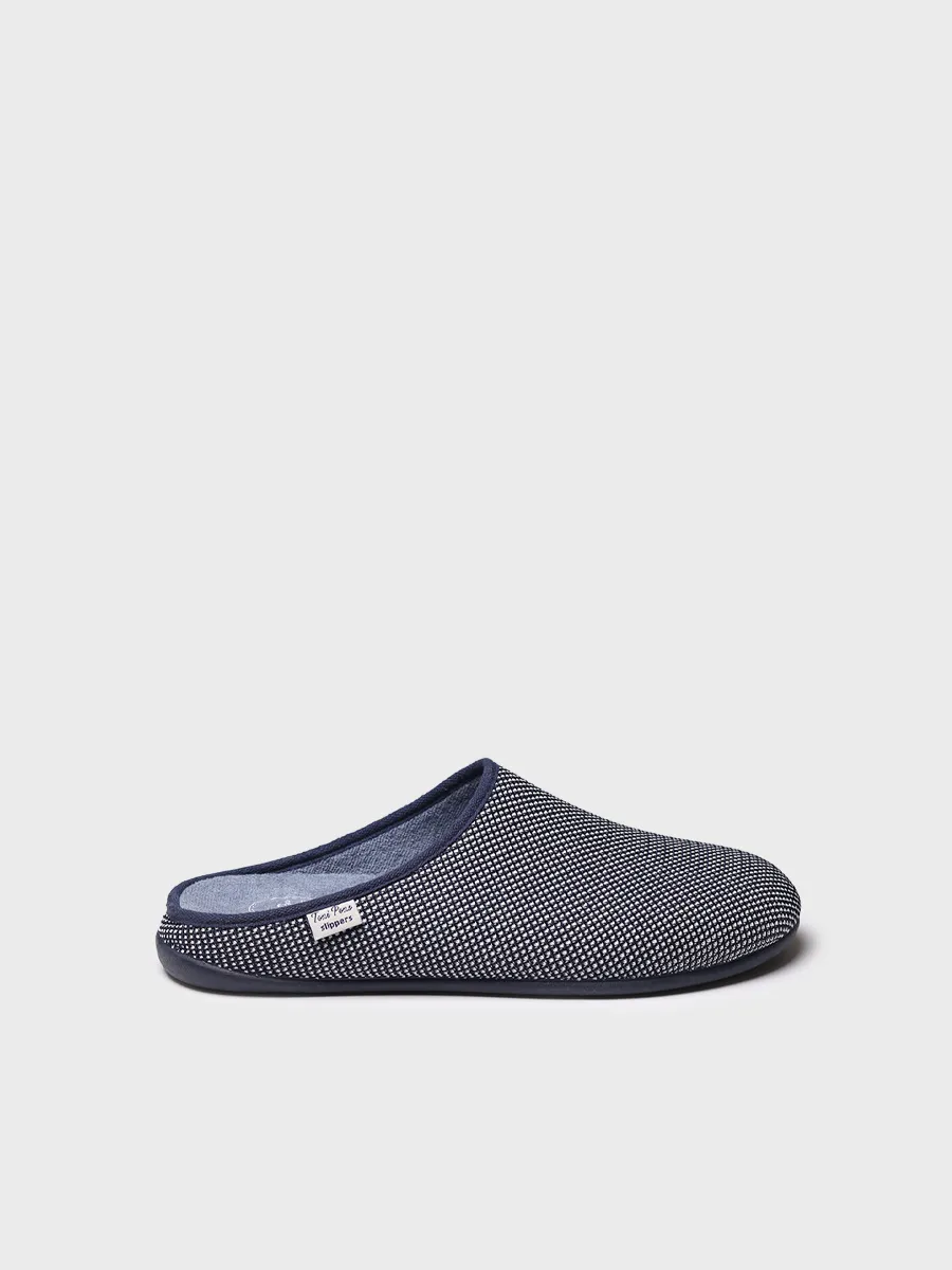 Zapatilla de casa tipo zueco de hombre en rejilla | NASH-JO - Image 2