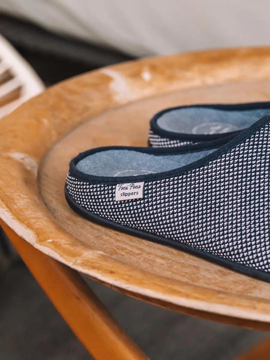 Zapatilla de casa tipo zueco de hombre en rejilla | NASH-JO - Image 7