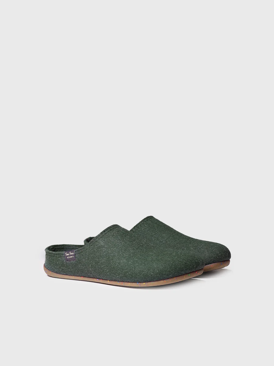 Zapatilla de casa tipo zueco para hombre en fieltro reciclado | NEO-FR - Image 2
