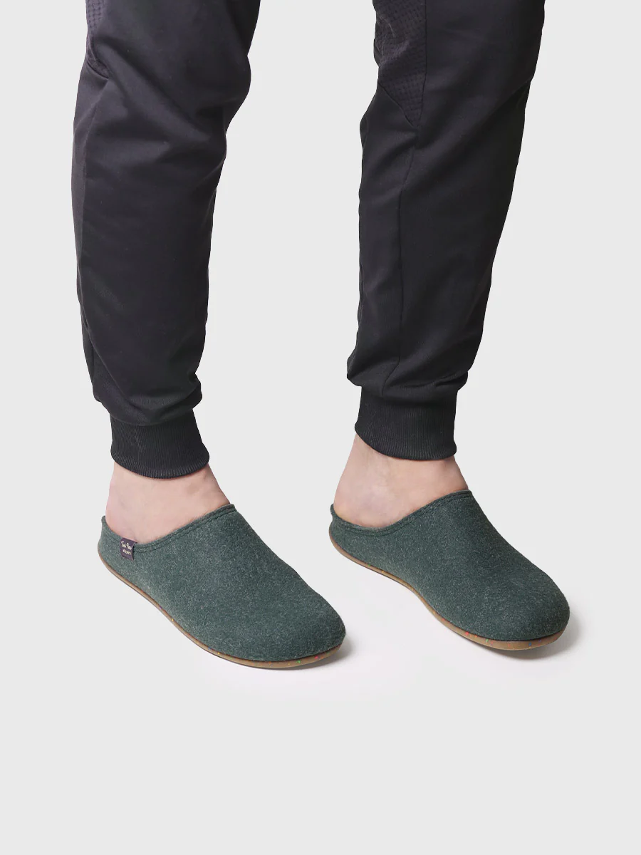 Zapatilla de casa tipo zueco para hombre en fieltro reciclado | NEO-FR - Image 4