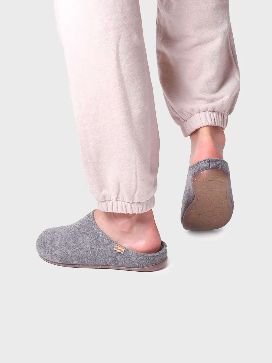 Zapatilla de casa tipo zueco para hombre en fieltro reciclado | NEO-FR - Image 4