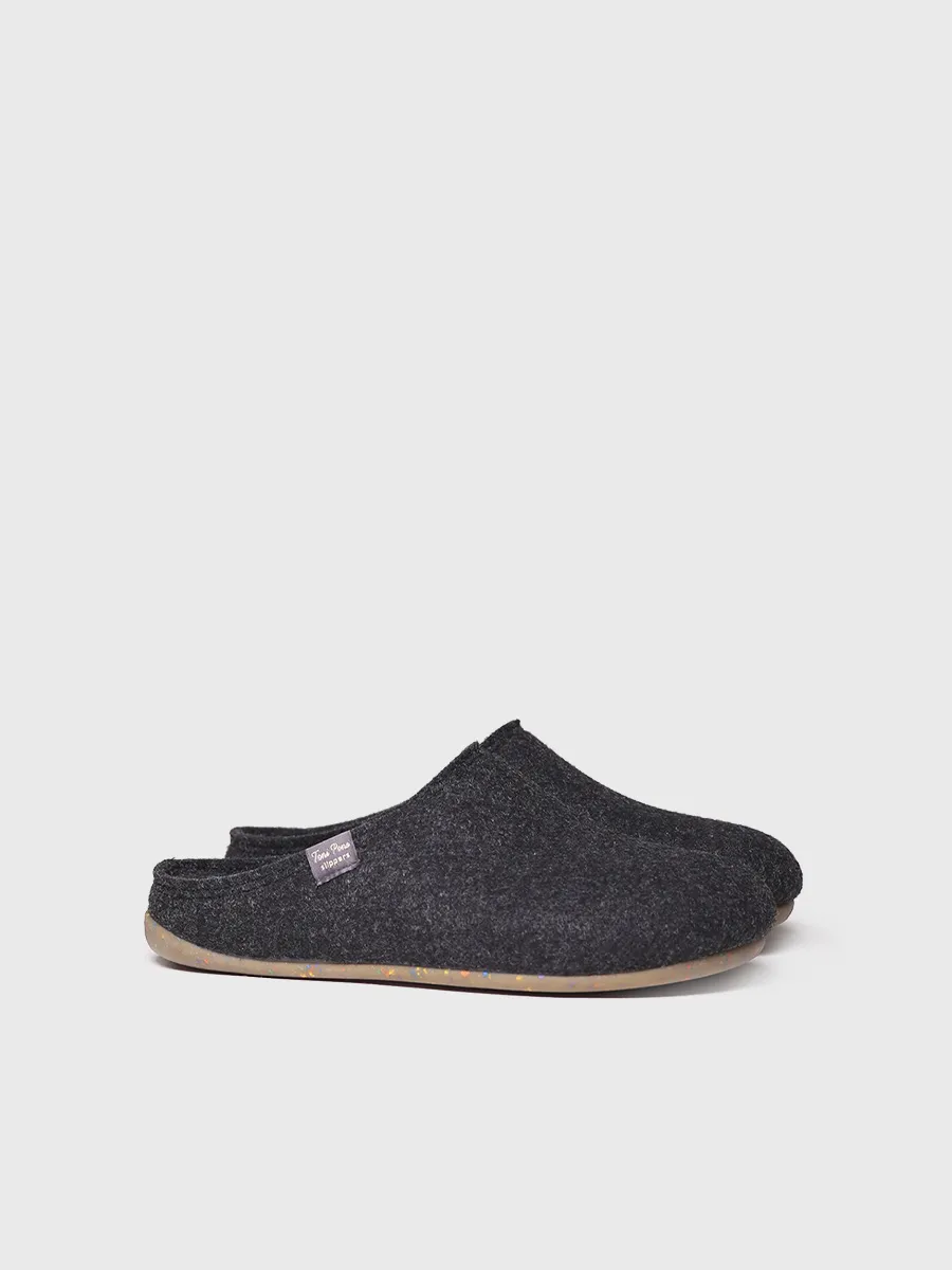 Zapatilla de casa tipo zueco para hombre en fieltro reciclado | NEO-FR - Image 3