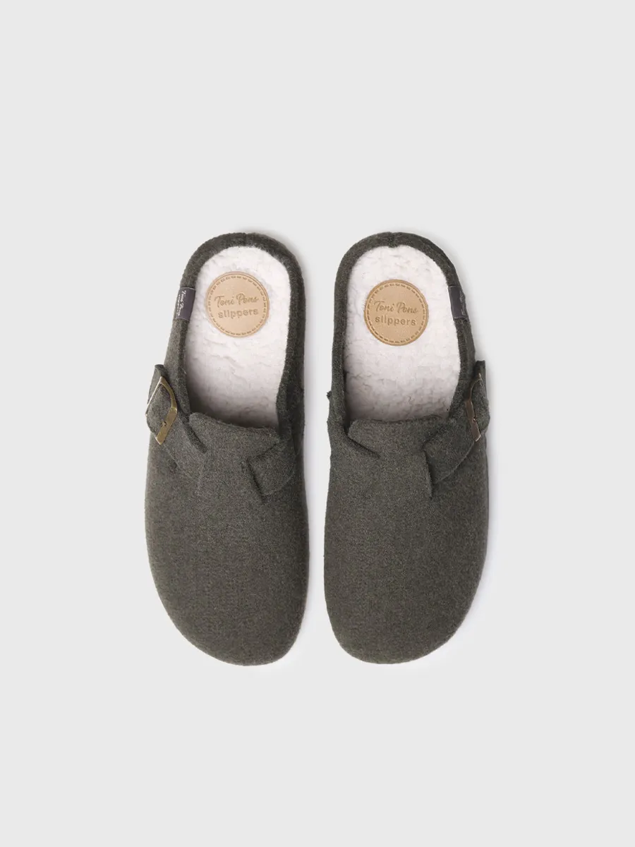 Zapatilla tipo zueco para hombre en fieltro | NORTON-FP - Image 4