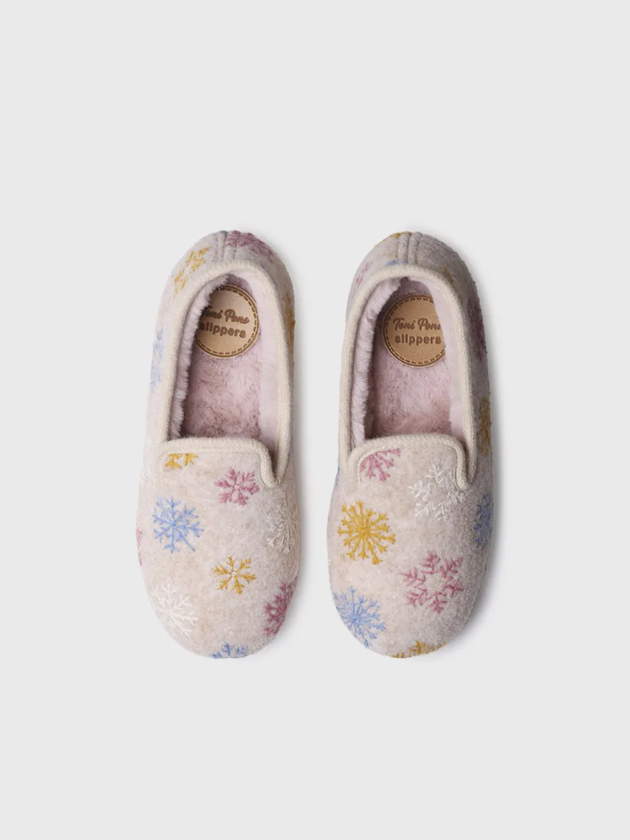 Zapatillas de casa de mujer con detalles bordados | CARME-CP - Image 3